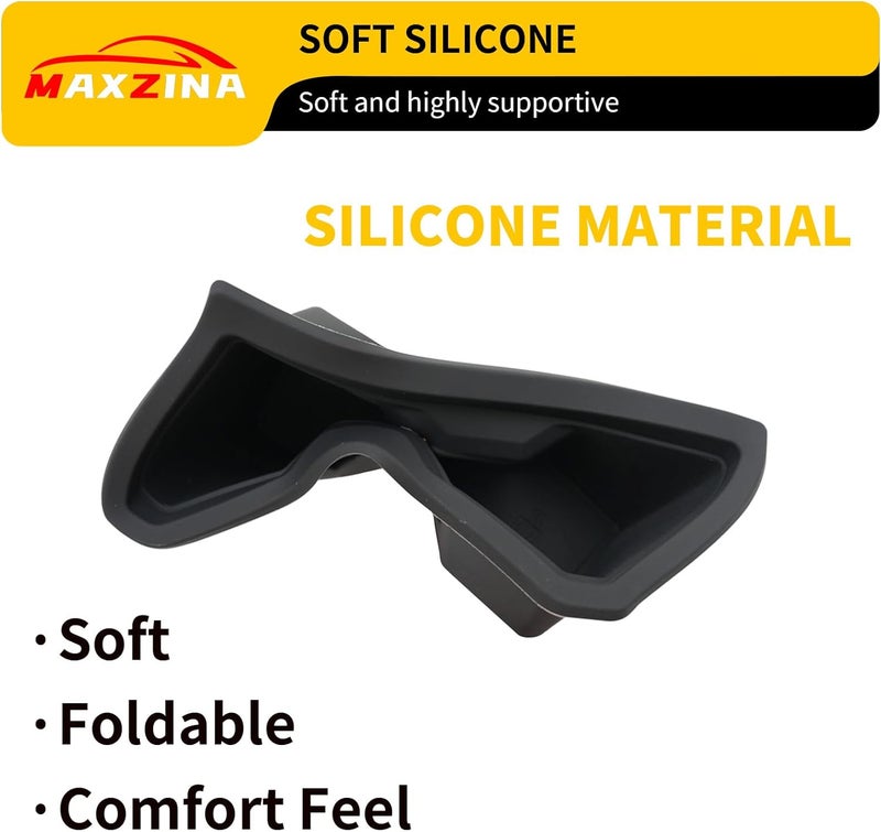 Maxzina Cup Holder Compatible with 2024 2025 Toyota Tacoma (Not Manual Transmission) Center Console Cup Holder Silicone Insert Black Bottle Holder Interior Decoration for 2024 Tacoma Accessories - Image 4